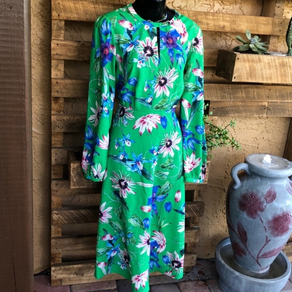 H&M Floral Long Sleeve Dress